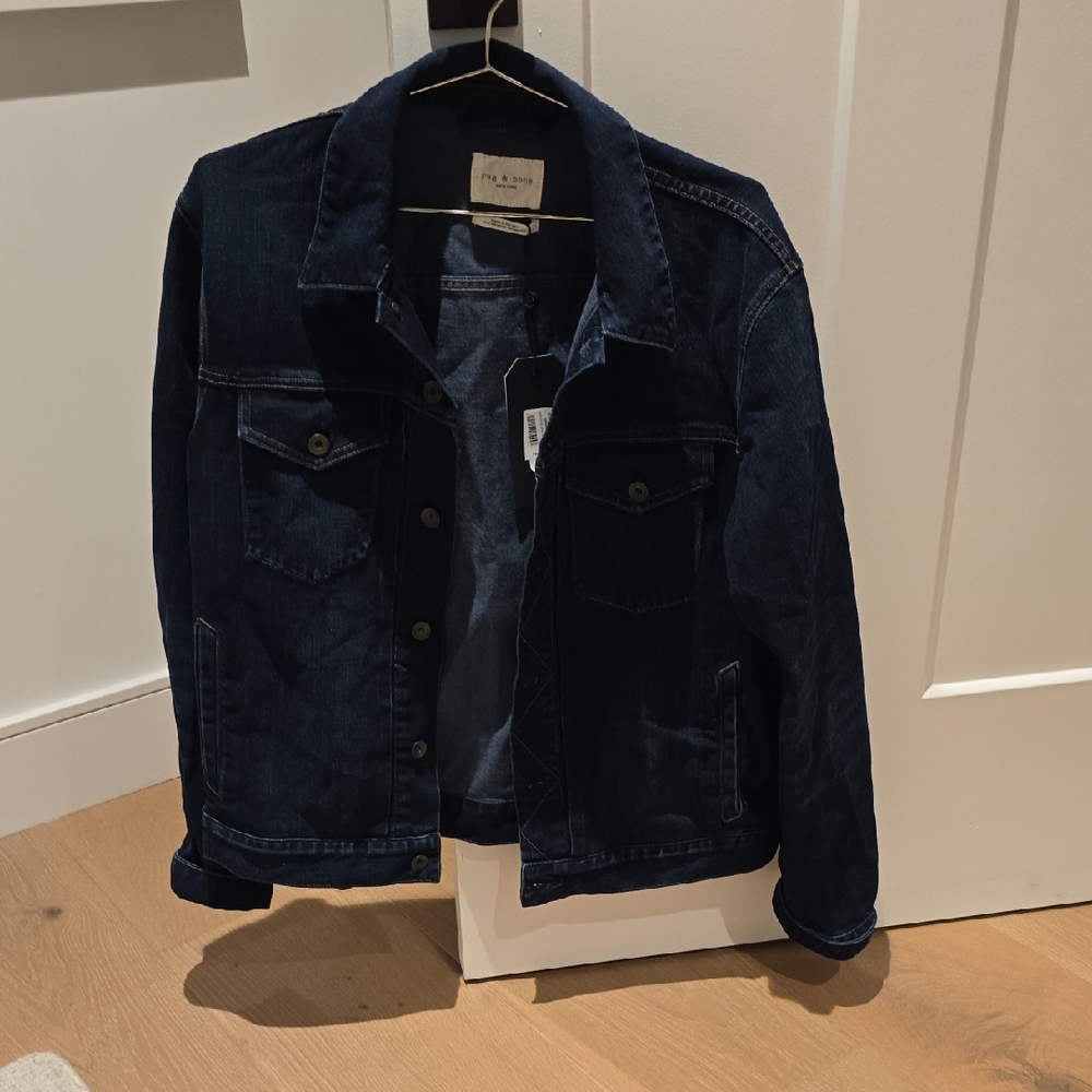 Mens Rag & Bone Denim Jacket Large New W/tags